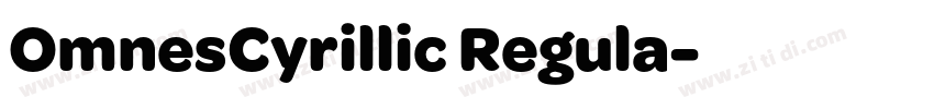OmnesCyrillic Regula字体转换